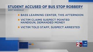 Student accused of bus stop robbery in Nashville, TN