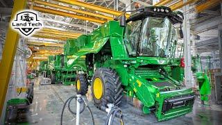 Как собираются комбайны JOHN DEERE в РОССИИ! Завод John Deere в Оренбурге!