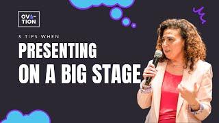 3 Tips When Presenting on a Big Stage | Kerri Garbis