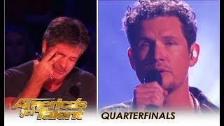 Simon Cowell BREAKS DOWN Crying On Live TV After Michael Ketterer on America's Got Talent