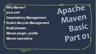 Maven Basic 01 - Why, pom.xml, Dependency Management, Build life cycle, Plugin and Profile