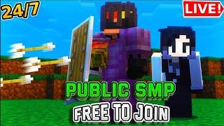 Minecraft SMP LIVE || PUBLIC SMP 24/7 JAVA + BEDROCK || FREE TO JOIN #live #smp #minecraft