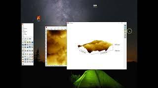 Easy way generating export 3D image #AFM using #Gwyddion Software