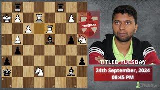 " LIVE: Titled Tuesday Chess Tournament | Join the Action at 8:45 PM!"