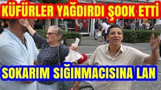 SOKARIM SIĞINMACINA LAN. AĞZINI KÜFÜRLER BOZDU. YILIN BOMBA RÖPORTAJI.