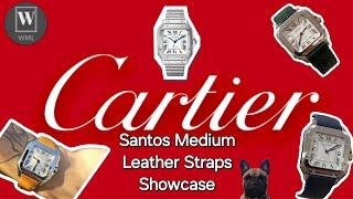 Cartier Santos Medium - Leather Strap Showcase 