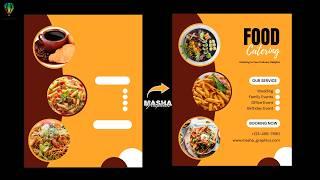 How to Create a Restaurant Flyer Design in CorelDRAW | CorelDRAW Tutorial For Beginners