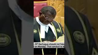 RIGATHI GACHAGUA greeled in parliament #rigathigacghagua #trending #trendingshorts # #morarakebaso