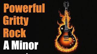 Powerful Gritty Rock Guitar Backing Track in A Minor