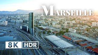 Marseille, France in 8K ULTRA HD HDR 60 FPS Video by Drone