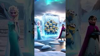 The battle between Moana, Elsa and Thor VS Mischievous Minion, Joker and Anubis #elsa #thor #jocker