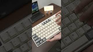 RK R87pro mechanical keyboard, fifty shades of grey, elegant style！