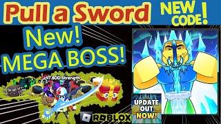 UPDATE! New easy MEGA BOSS: Huge Yeti! New CODE, and Free to play tips - Pull a Sword