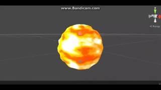 Unity shader : Fireball effect with Ramp texture