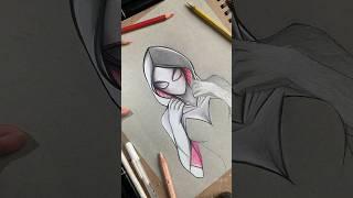 Gwen stacy part-3 #drawing #artwork #sketch #shorts #spidermanacrossthespiderverse2023 #spiderman