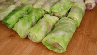 Delicious young cabbage rolls