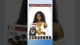 CKCO- Latisha Curl & Tropical Brazilian Bundle Hair #sensationnel #ckco #bundlepack #syntheticbundle