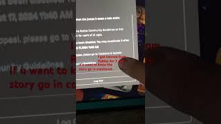 I got banned from Roblox for 7 day   