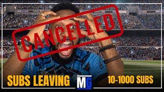 10-1000 SUBSCRIBERS GONE IN 24 HRS!!! MG SPORTS GOT CANCELLED!!!