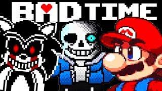 СОНИК.EXE, САНС, МАРИО - СУПЕР BAD TIME ! ВСЕ СРАЗУ ! - Undertale: Megalofee Fight