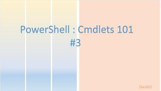 Cmdlets Parameters