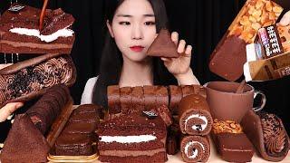 Chocolate dessert초코만 탈탈 털어온 초코스러운 편의점 초코디저트 먹방 Korean convenience store DESSERT MUKBANG ASMR