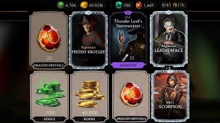 MK Mobile, Boss 200 NightMare Towe, Faction War, Open Halloween Leatherface Pack