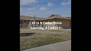 13416 N Cedar Drive Sun City AZ 85351 | 2 Bedroom Multi-Family For Sale