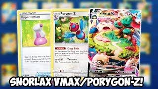 Busted Snorlax VMAX/Porygon-Z Deck! Hyper Potion/Recycle Energy Combo OP! Sword & Shield PTCGO