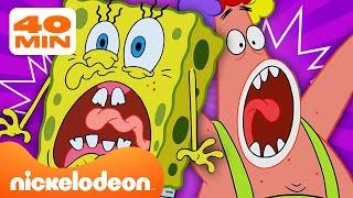 Губка Боб и Патрик пугаются! 40-минутная подборка | Nickelodeon Cyrillic