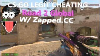 ZAPPED.CC | CSGO PRIME MM LEGIT CHEATING | Road 2 GLOBAL #1