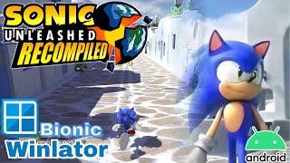 Sonic Unleashed Recompiled On Android! - Winlator Bionic | Snapdragon 8 Gen 1 + best settings