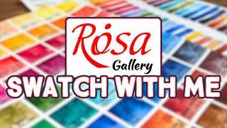 Rosa Gallery Watercolors Swatch With Me | 60 Color Dot Card