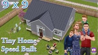 9x9 Family Tiny House Tour  SIMS FREEPLAY