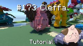 How to build a Pokémon Cleffa statue in Minecraft (Tutorial)