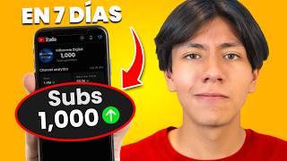 Cómo Conseguir 1,000 Suscriptores En YouTube En 7 Días