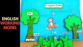 Prepositions model |English Exhibition model for school l English TLM l English working model