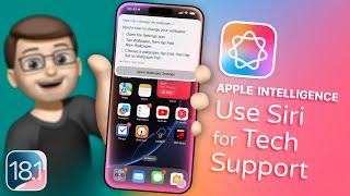 Browse Apple Support Guides with Siri Voice Commands on iOS 18.1