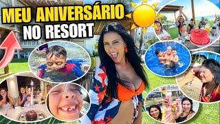 MEU ANIVERSÁRIO NO RESORT!!! *MEU FILHO APRENDEU A NADAR* ️