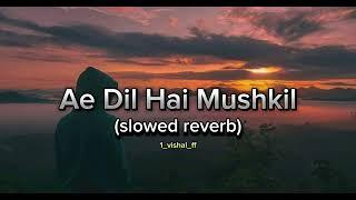 Ae Dil Hai Mushkil ️‍🩹  (slowed+reverb) @tseries