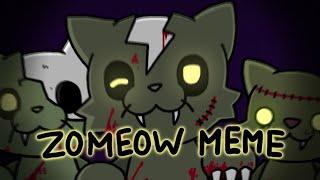 ZOMEOW meme |FlipaClip |FW! |Happy Halloween ||Zombie Cats