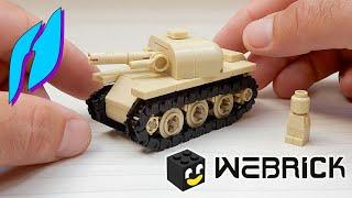 How to Build a Small Tank (MOC - Webrick - 4K) #buildingblocks #lego #webrick #toys #military #tank