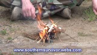 Primitive Fire Making-The Hand Drill