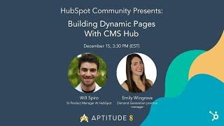 Building Dynamic Pages with CMS Hub