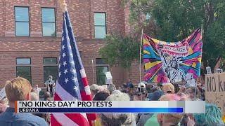 Central Illinois rallies for 'No Kings'