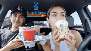 trying DUTCH BROS fall drink menu 2021