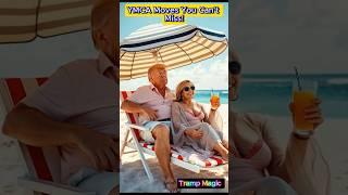 Donald Trump Enjoying Life on the Beach | YMCA Dance Moves!#youtubeshorts