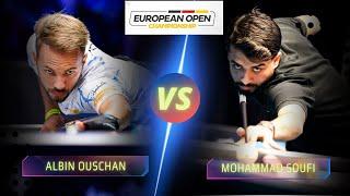 ALBIN OUSCHAN VS  MOHAMMAD SOUFI  | 2024 EUROPEAN OPEN #billiards #nineball #9ballpool #highlights