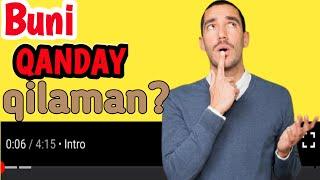 Qanday qilib YouTubeda video qismlarini belgilayman? #videoqismlar #youtuber #blogger #videomontaj