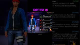 Best Character Skill Combination For CS Rank  400 HP  #freefireshorts #freefire #shorts